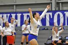 Volleyball vs MHC  Wheaton Women's Volleyball vs Mount Holyoke College. - Photo by Keith Nordstrom : Wheaton, Volleyball